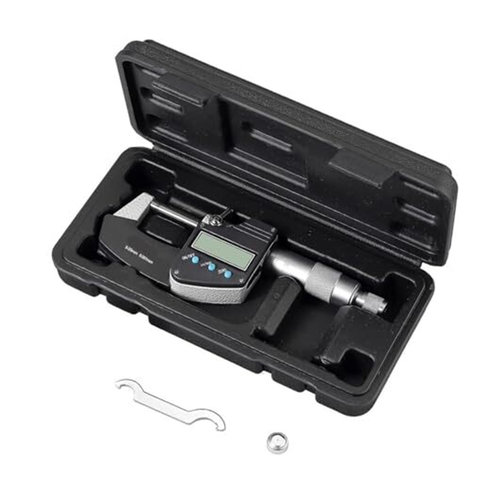 Mikrometr cyfrowy 0,25 mm z wyświetlaczem LCD, rozdzielczość,001, mikrometr zewnętrzny(0 25mm)