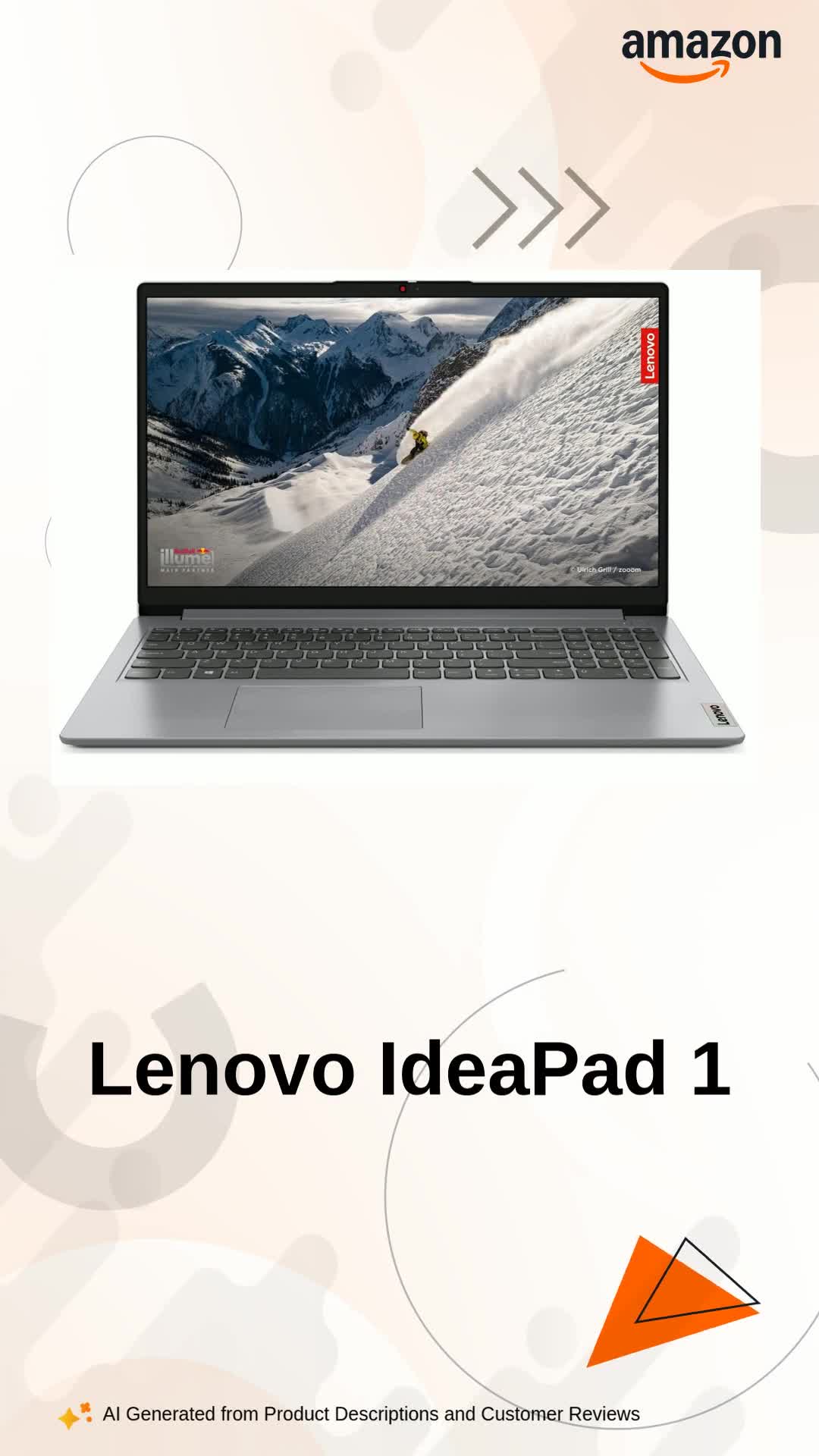 Lenovo IdeaPad ( 8GBメモリ 512GBSSD ) Lenovo IdeaPad 1 Intel Celeron N4500, 8GB RAM, 512GB SSD, HD 15.6