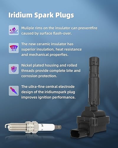 Vista 938 de ECCPP Bobinas de encendido portátiles de repuesto para automóvil compatibles con Infiniti I30/para Nissan Maxima 3.0L V6 2000-2001 Reemplazo