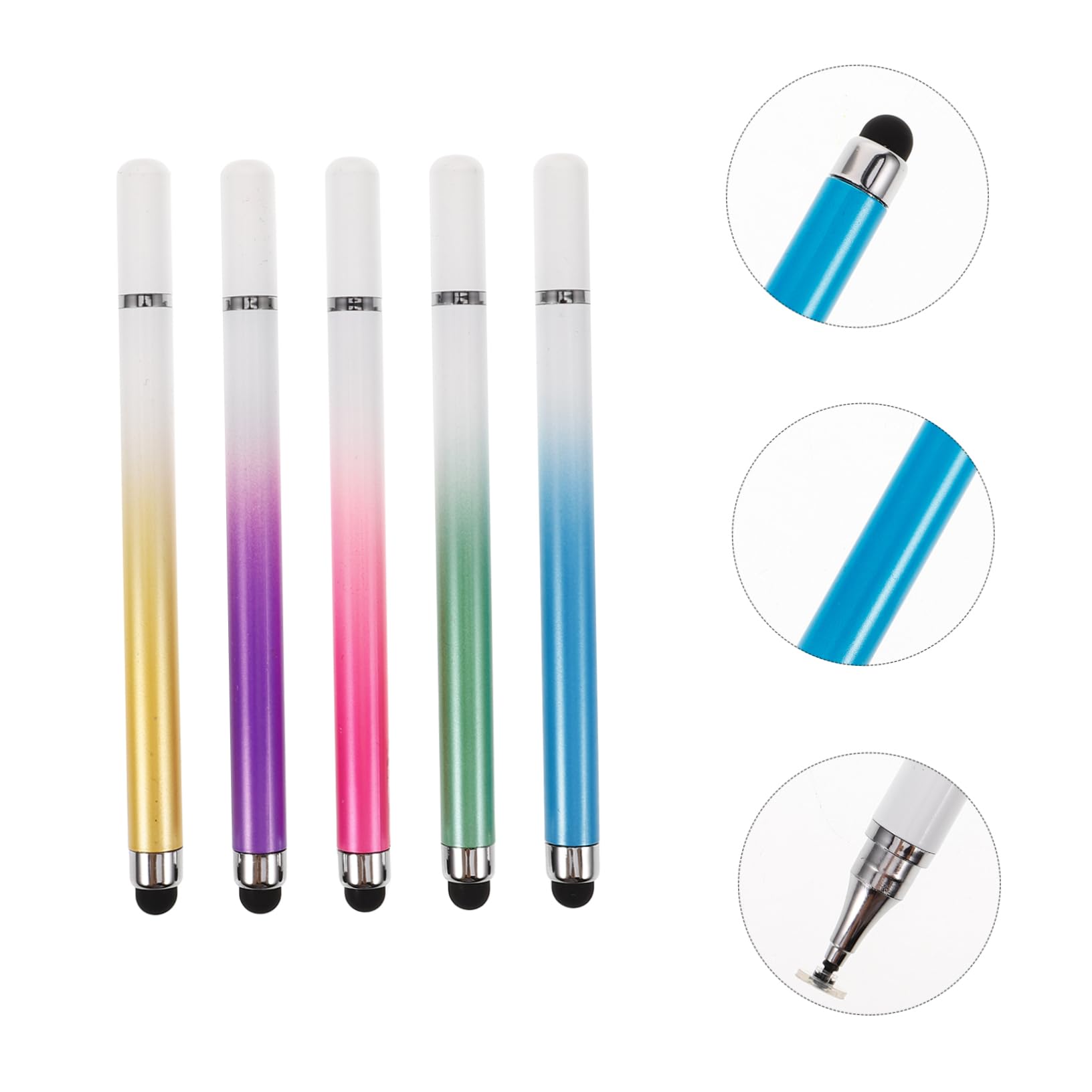 jojofuny 50stücke Teiliges Touchscreen Stylus Pen Mit Dual- Für Smartphones Und Tablets Farben Präzises Schreiben Und Zeichnen Leicht Und Praktisch