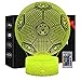 Fußball 3D Nachtlicht 3D Illusion Lampe mit 16 Farben Ändern und Fernbedienung, Fußball Spielzeug Geschenk für Kinder Mädchen Jungen(BVB)
