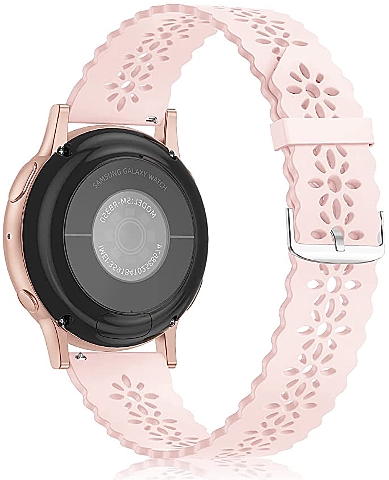 Zitel® Bands Compatible with Samsung Watch Straps for Women Girls, for Active 2 40/44mm, Active 40mm, Galaxy Watch 4 40/44mm, Watch 4 Classic 42/46mm, Galaxy Watch 42mm, Gear S2 Silicone 20mm Straps - Pink (B09SVRJ95M) Amazon Price History, Amazon Price Tracker