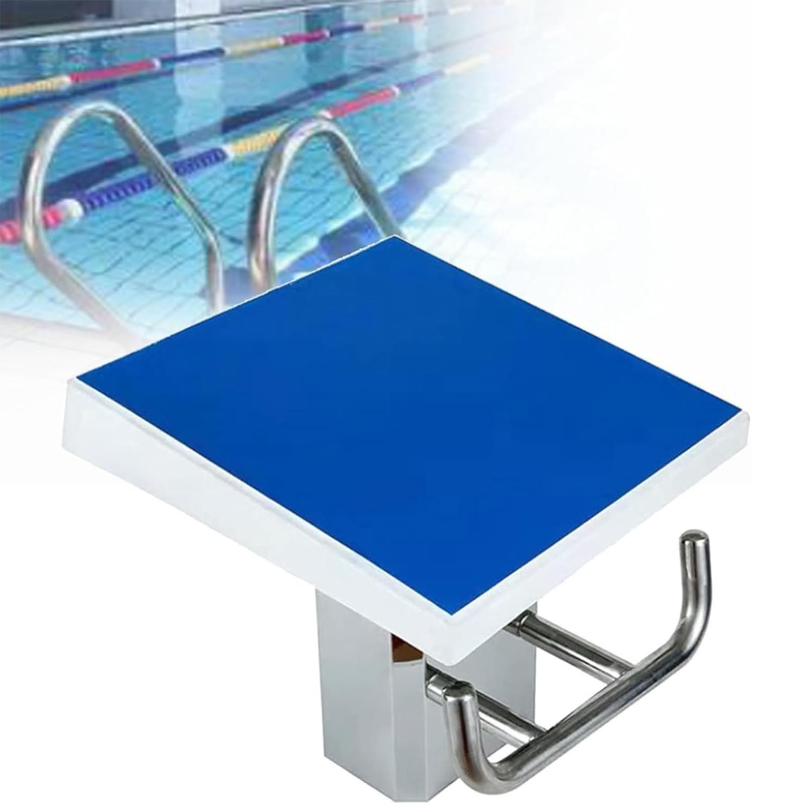 Plateforme de plongeon en acier inoxydable pour éviter les glissades au bord de l'eau