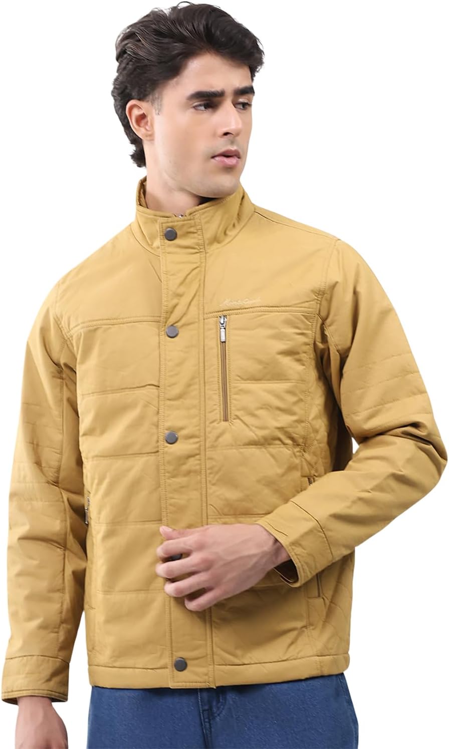 Men’s Regular Fit Solid Collared Neck Full Sleeve Winter Jacket | Soft Warm Fabric | Stylish Classic Winter Outerwear | Trendy Men’s Winter Jacket (Pack Of 1)
