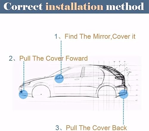 Miniatura 7 de Capas de funda para automóvil compatible con SsangYong Korando Kyron Musso Rexton impermeable, para todo tipo de clima, resistente al viento, a la