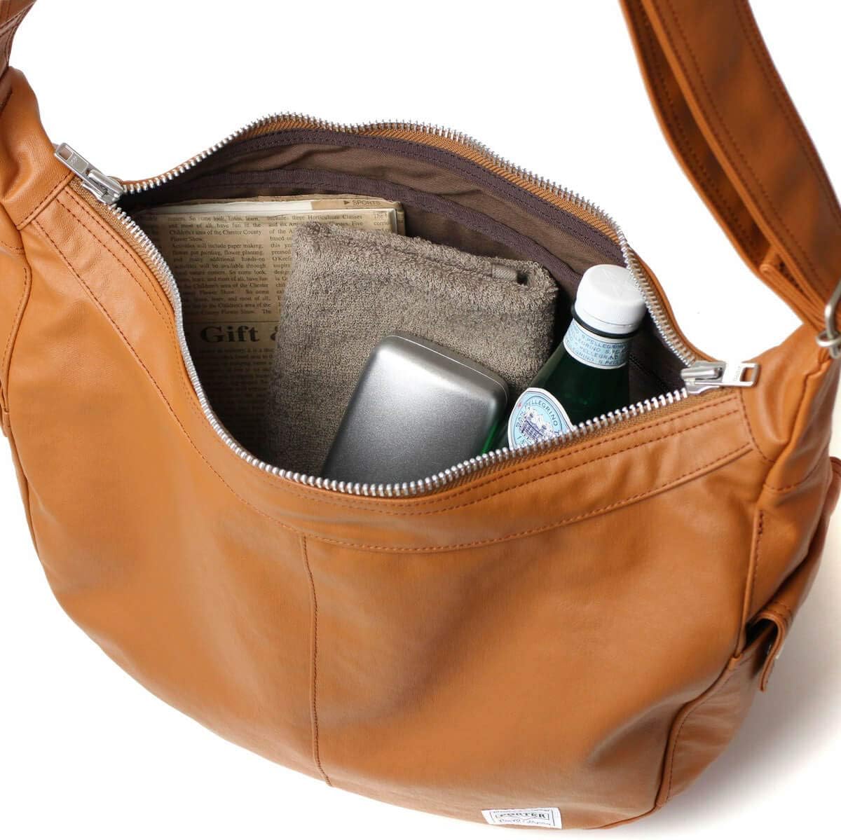 ポーター(porter)・フリースタイル・ショルダーバッグ (キャメル) 707