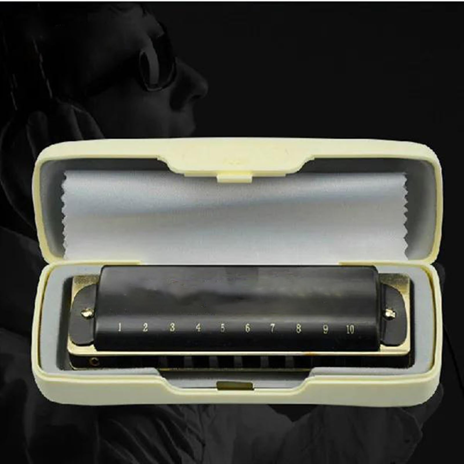 Harmonijka Ustna Dla Początkujących Blue Harmonica Mouth Ogan Instrument 10 Otworów C Harmonijka Diatoniczna Harfa Blues Chiny Znana Marka Blue Harmonijka