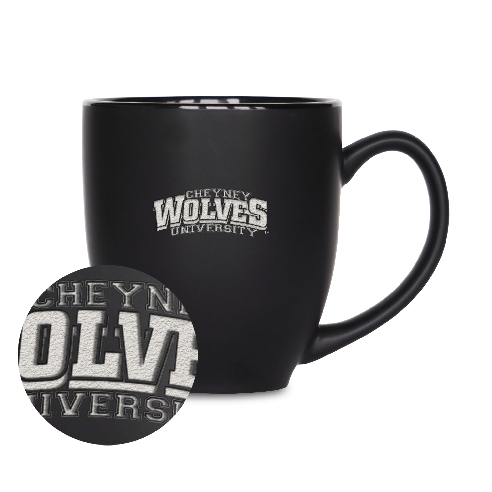 Tasse de bistrot Cheyney Wolves céramique 445 ml pour garder le café chaud longtemps