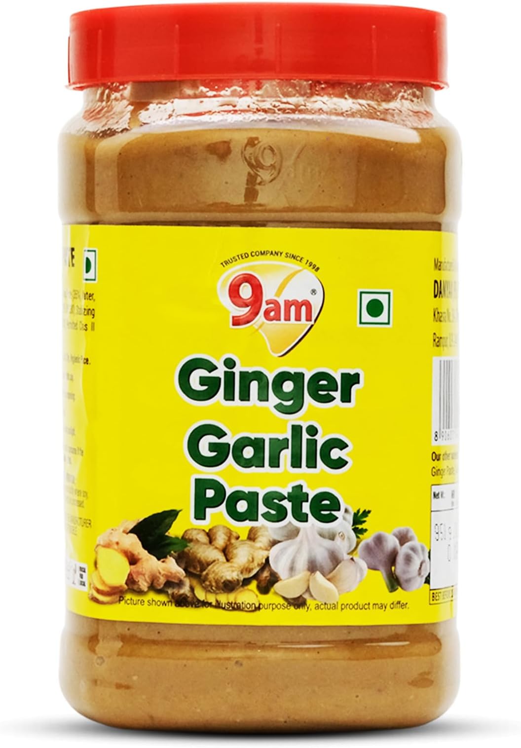 Ginger Garlic Paste 950 Gm | Ready To Use Adrak Lahsun Paste| Naturally Processed, Quality Assured, Fresh Homemade Ingredients | No Added Flavor | Time-Saving Convenience | Enhance Every Dish