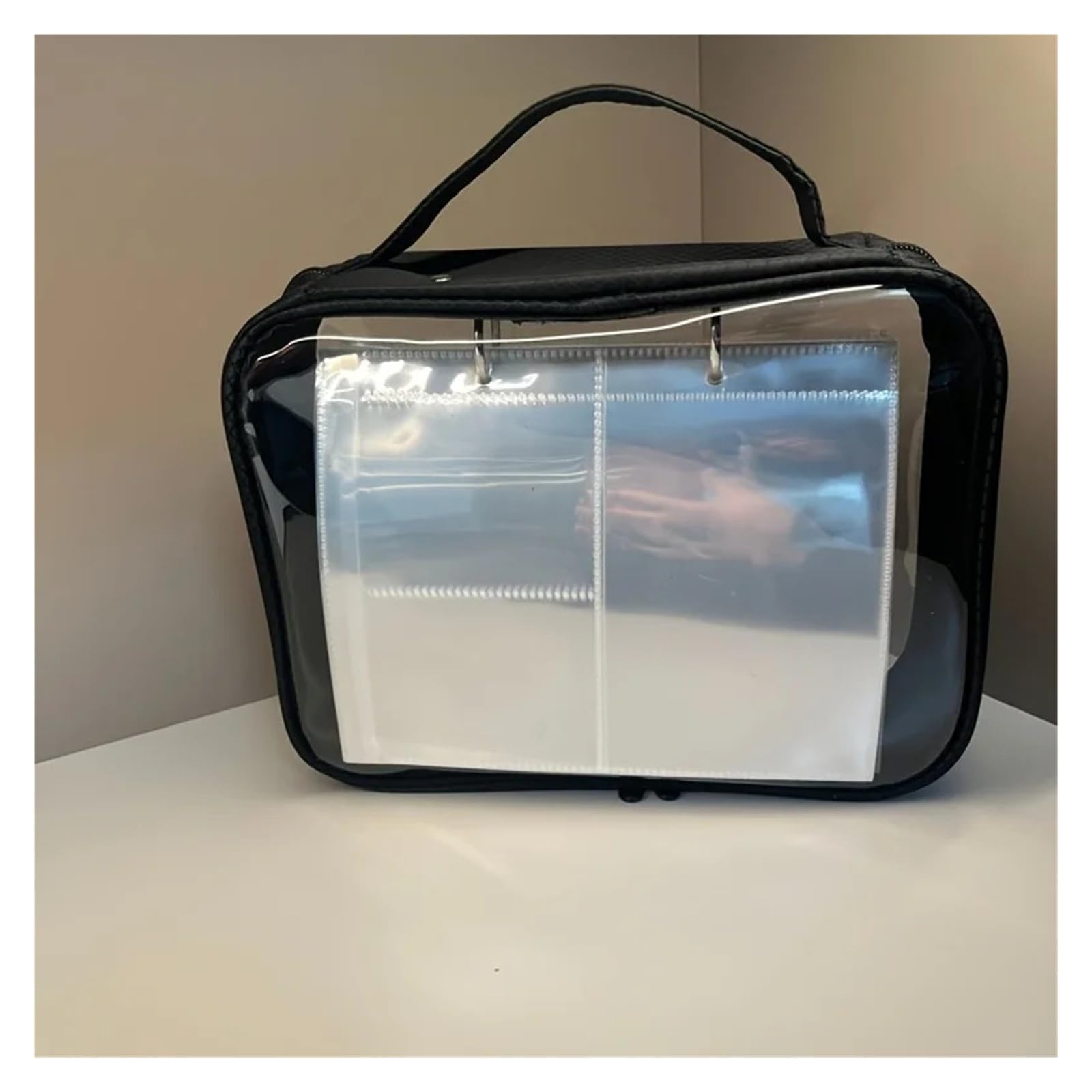 Generico Grande organizer for gioielli da viaggio portatile multiscomparto con cerniera