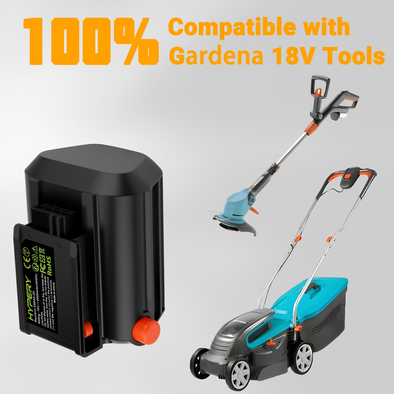 Akku passend für Gardena Accu Hedge Trimmer EasyCut Li-18/50 Gardena 09840-20 Akku 1500mAh