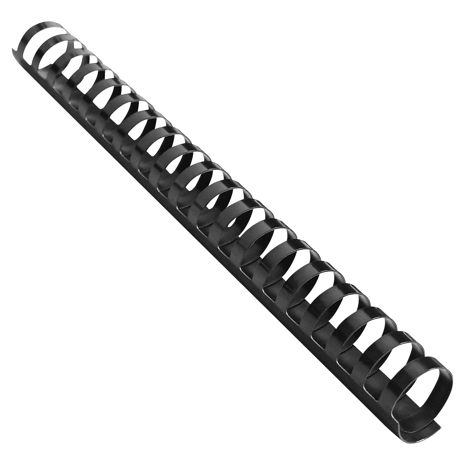 HOUYEE 50 Pack 1 Inch Plastic Binding Comb 19 Ring,200 Sheet Capacity, Letter Size Black Comb Binding Spines