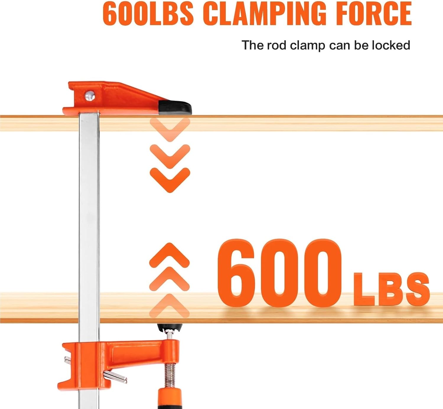 Bar Clamps Bar Clamps for Woodworking F Clamp 2-Pack 36" Clamp/Spreader 600 Lbs Load 2-Pack 50" Parallel Clamp Set 1100 Lbs Load for Woodworking