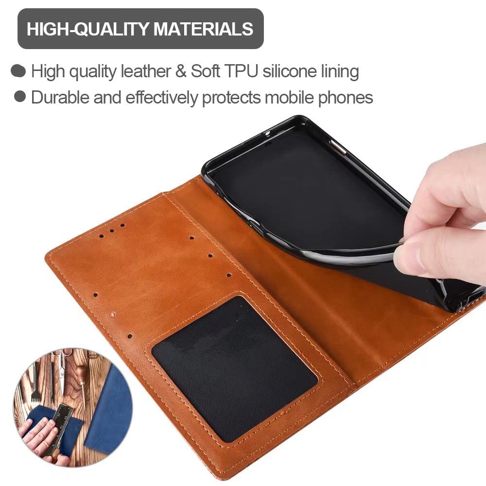 YKNIUFLY Cover per Honor Magic4 Lite, Pelle PU Premium