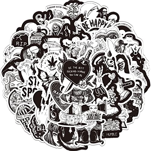 100 adesivi Horror punk gotico per valigia, skateboard, laptop, computer,