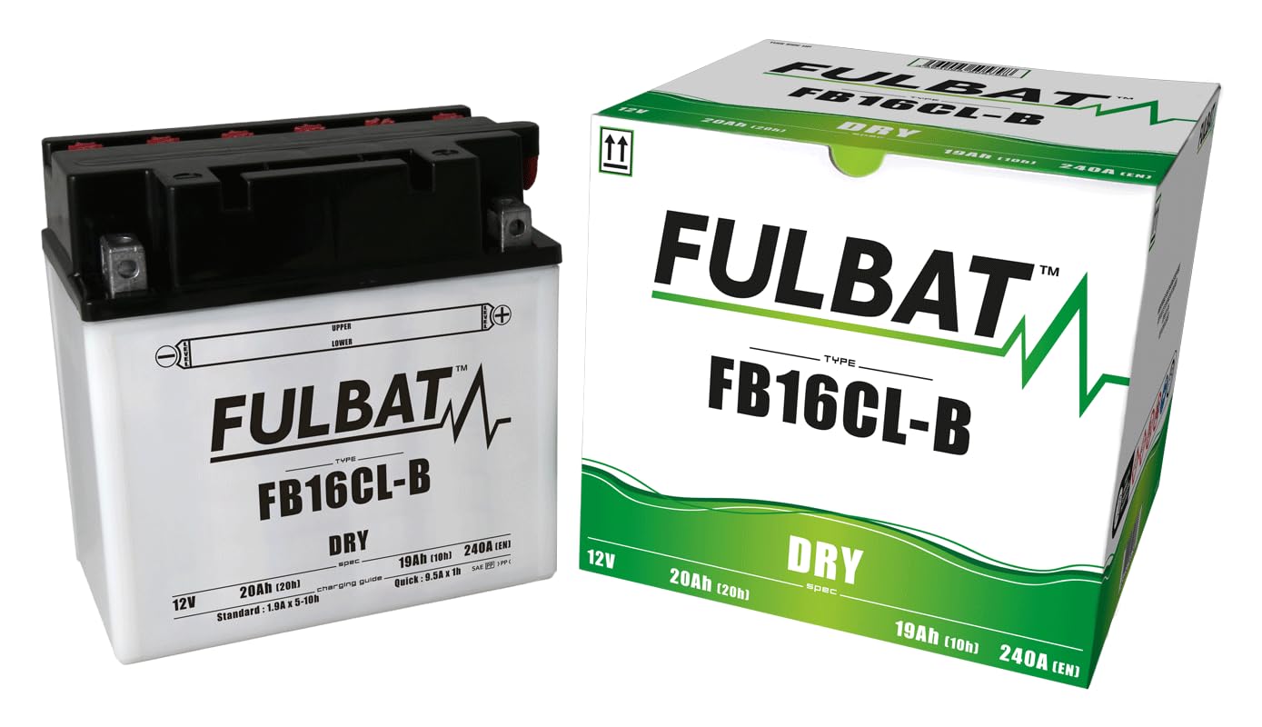 Batería FULBAT YB16CL-B 12V 19Ah 240A Largo: 175 x Ancho: 100 x Alto 175 (mm)