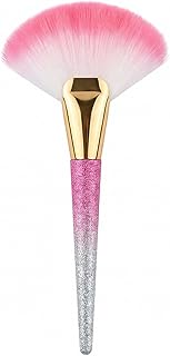 Brocha de abanico, brocha de maquillaje rosa ...