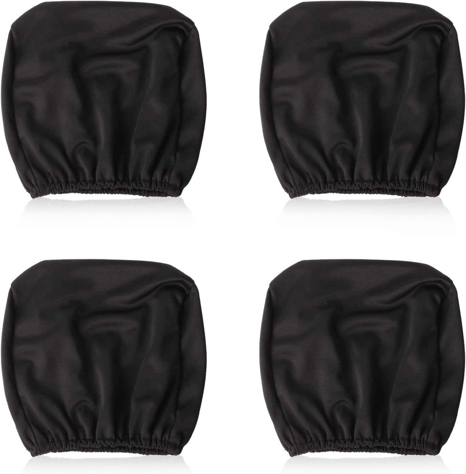 Set Of 5 Red Headrest Covers For Car, Van, Bus – Universal Washable Polyester