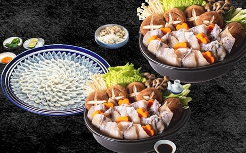 ふぐ 天然 プレミアムセット+α 5~6人前 刺身200g ちり1kg 冷凍 ふぐちり 鍋 とらふぐ 高級魚 皮 焼きヒレ ポン酢 もみじ 付き 陶器皿 ふぐ刺し てっさ てっちり