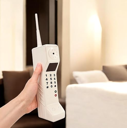 Miniatura 4 de Adorno retro de los años 80 y 90 para teléfono celular, modelo de teléfono celular falso, accesorio fotográfico de simulación móvil inalámbrico