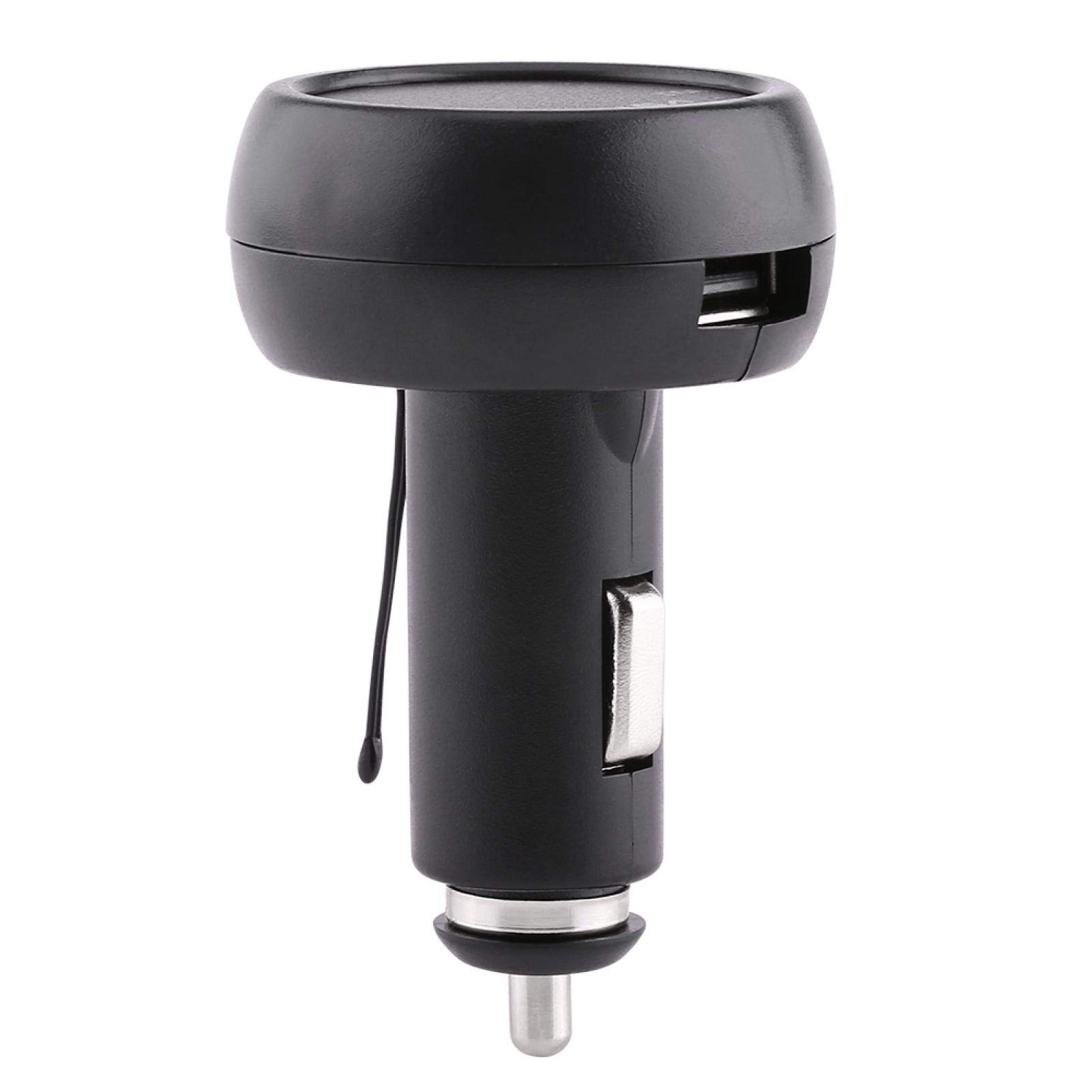 Testeur de moniteur de température de tension numérique KIMISS, camion de voiture 3 en 1 double affichage LED voltmètre thermomètre allume-cigare USB chargeur de voiture pour SUV (Vert + rouge)