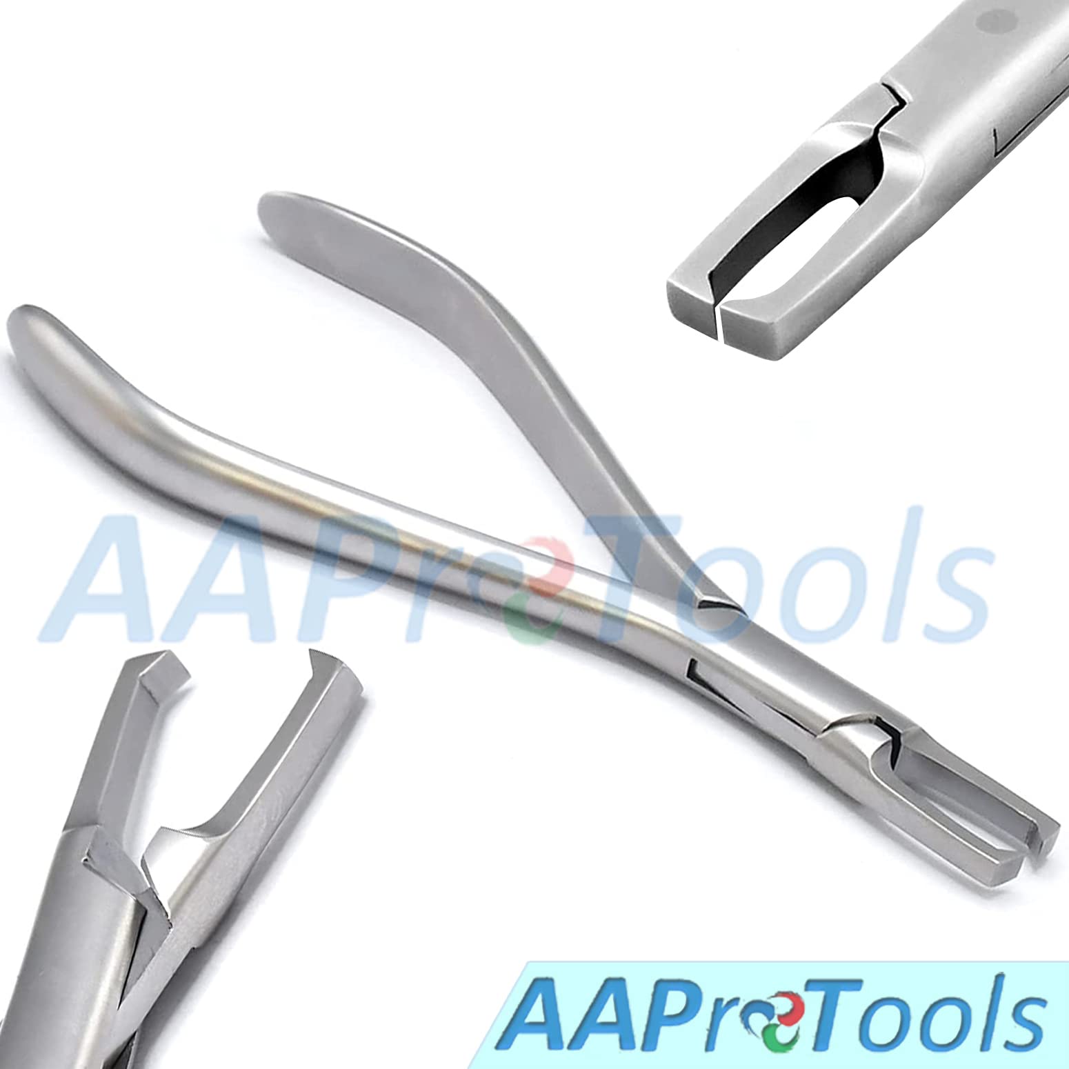 AAProTools Anterior Bracket Removing Plier, Orthodontic Braces Removal Tools, Straight Bracket Remover Instrument Clamp