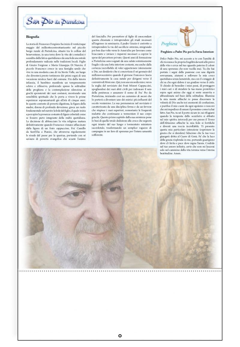 100 Calendari Da Parete 2027 - Calendario trimestrale San Pio - 28,8x47 - personalizzati con logo - Personalizzabile - Collezione 2027-100 pezzi