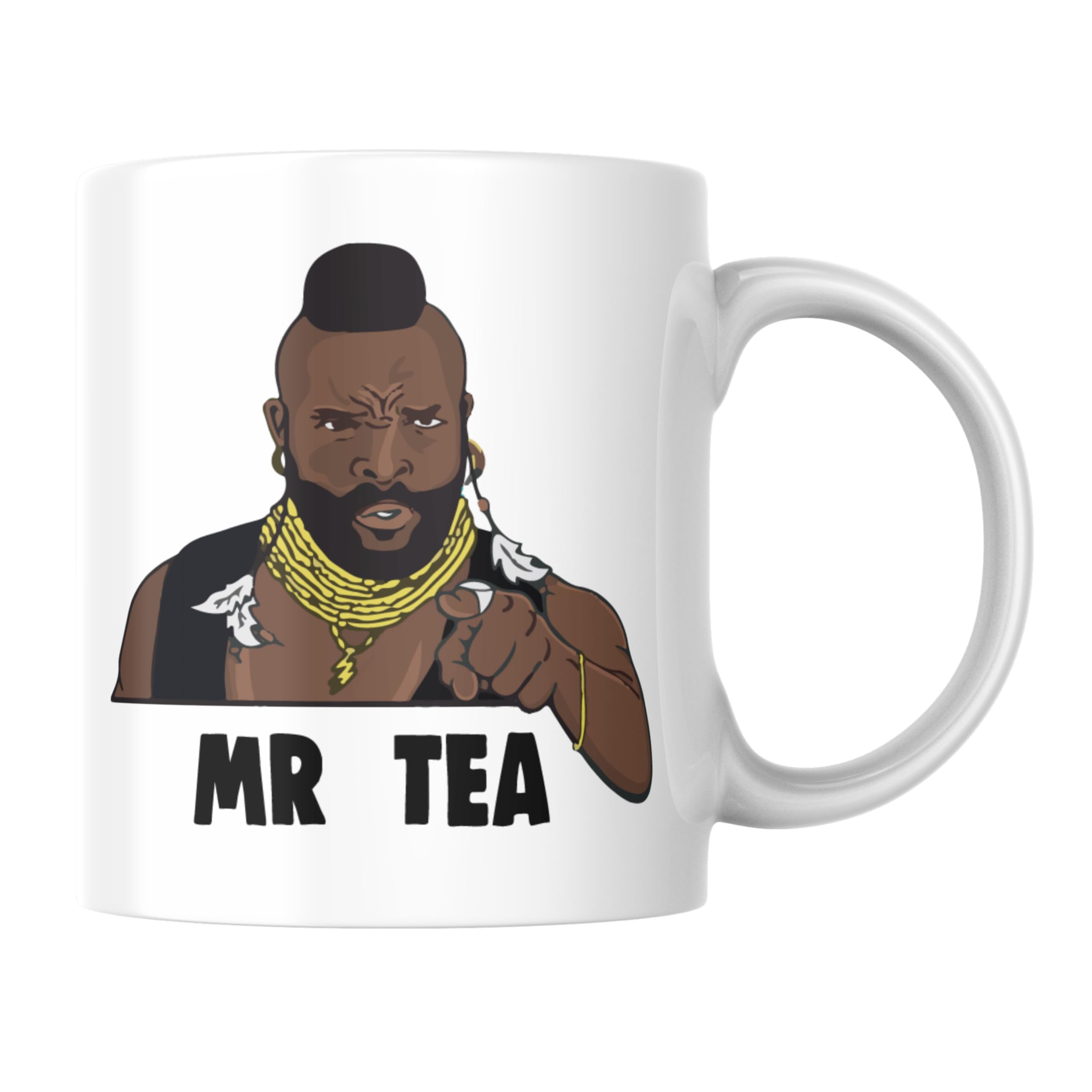 Funny Mug for Tea Lovers Office Humour Birthday or Secret Santa Cup 80s TV - Mr Tea CMUG106