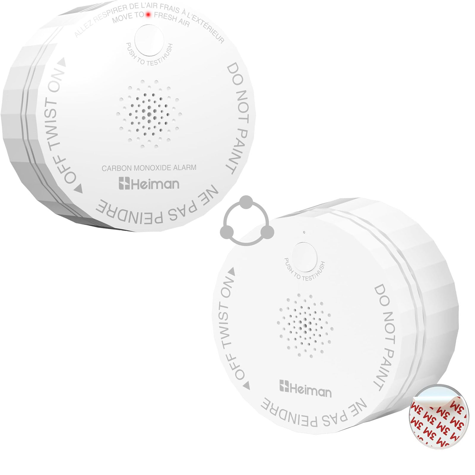 HM-S1-R Wireless Interconned Smoke Alarm + HM-C1-R Wireless Interconned Carbon Monoxide Detectors