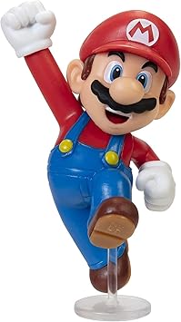 SUPER MARIO Action الشكل 2.5 بوصة القفز ماريو لعبة قابلة للتحصيل