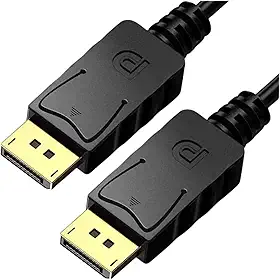 Cabo de Video Displayport 4k Bindado 1,5M 165 Hz / 144Hz - Ideal para PC Notebook Monitor e Projetor.