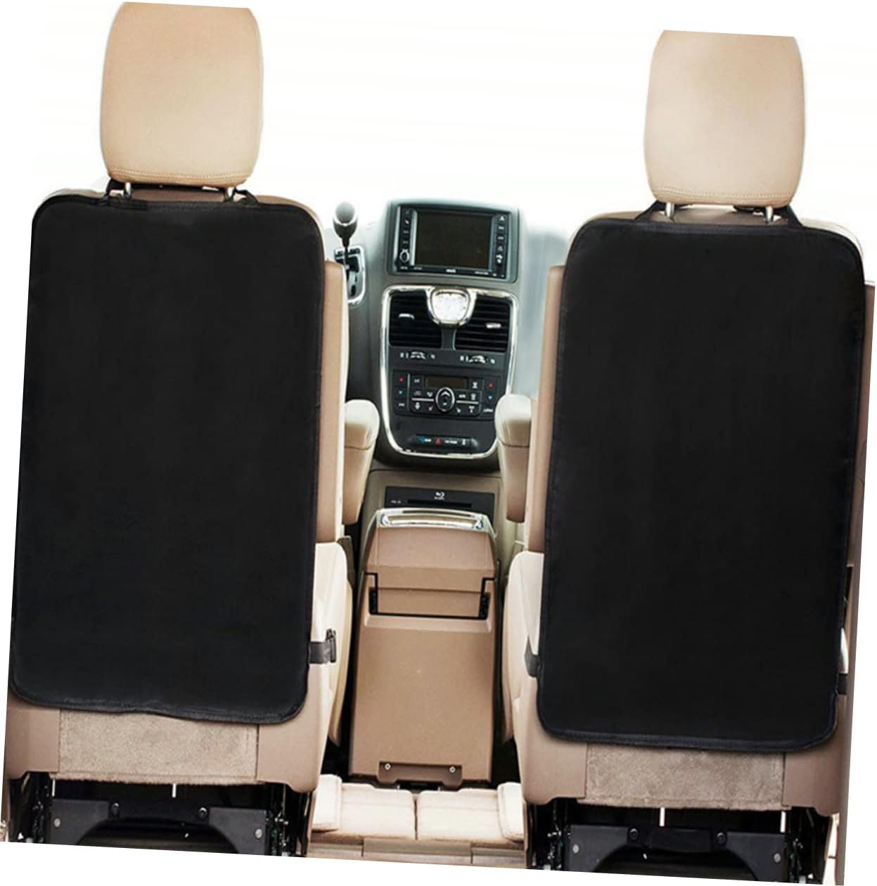 BESPORTBLE 2Pcs Vehicle Kick Mats Durable Car Seat Protector for Premium Oxford Easy Installation Back Seat Protection for Cars Suvs Trucks and Minivans