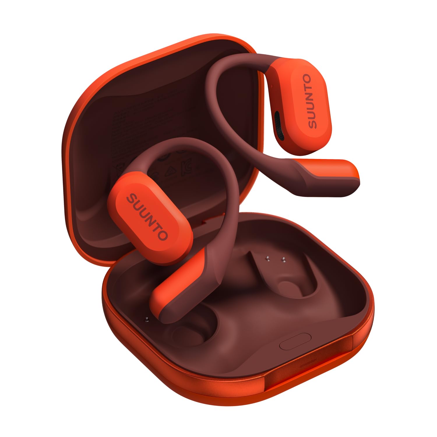 SUUNTO Spark Cuffie Open-Ear, Cuffie a Conduzione Aerea con Rilevamento Intelligente del Movimento, Feedback Audio Sulle Prestazioni, Resistente al Sudore IP55, 36 Ore con Custodia di Ricarica
