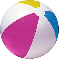 Happy Hippo 22" Inflatable Beach Balls (3 Pack) Pastel Rainbow - Durable Pool Toys for Kids & Adults, Beach & Backyard Fun