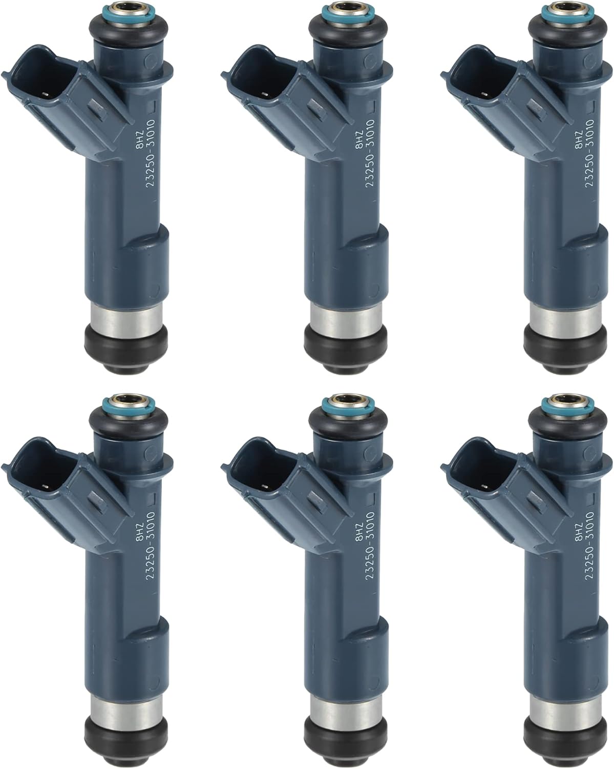 ACROPIX Car Fuel Injector Nozzle Replacement for Toyota Tacoma 4.0L 2005-2015 23209-31010 - Pack of 6 Deep Blue
