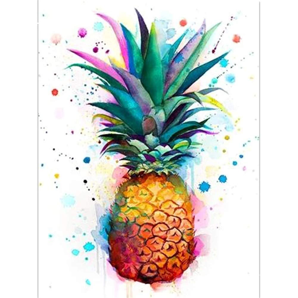 Lot De 10 Autocollants Diamants à Coller (motif Ananas) - Activité Manuelle Enfant - DIY Créatif - Décoration Pour Cahiers, Frigo, Objets
