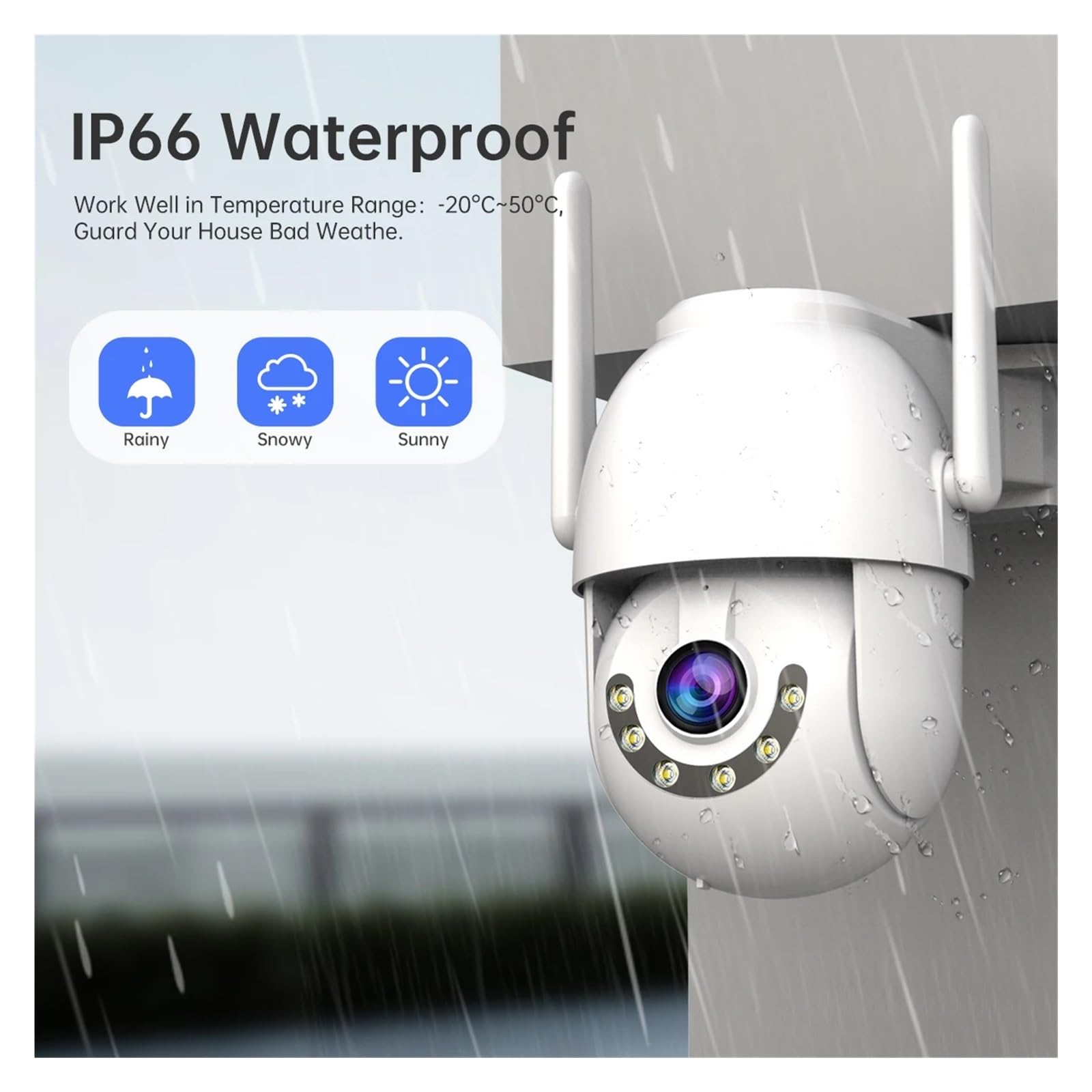 Caméra IP extérieure WiFi 3MP PTZ