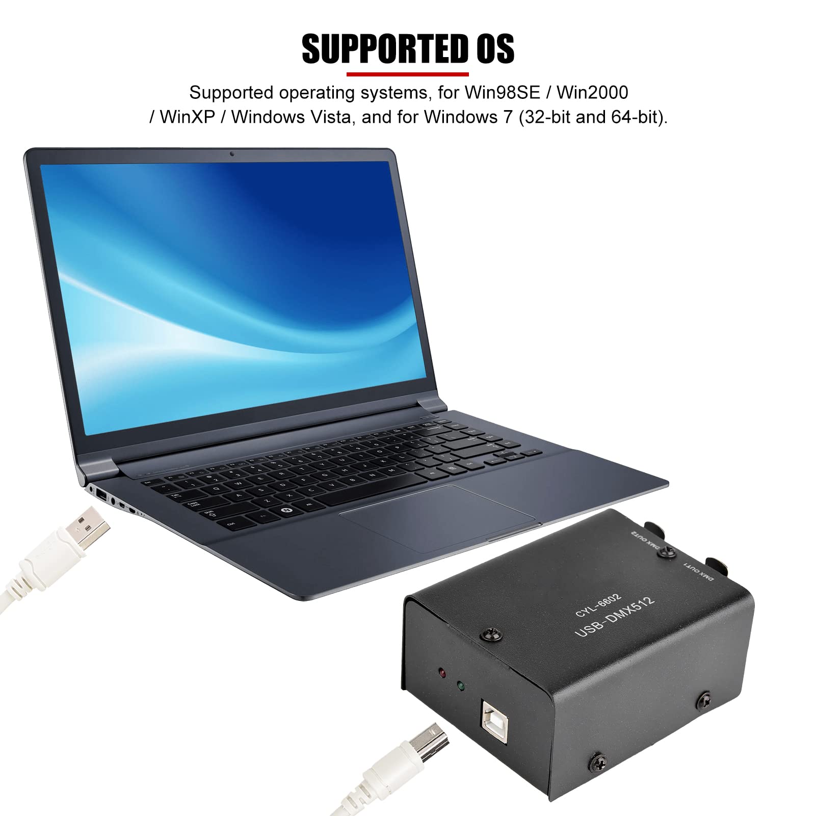 512-Channel USB a DMX DMX512 LED Light DMX-Stage Lighting Controller Canali Decoder Module