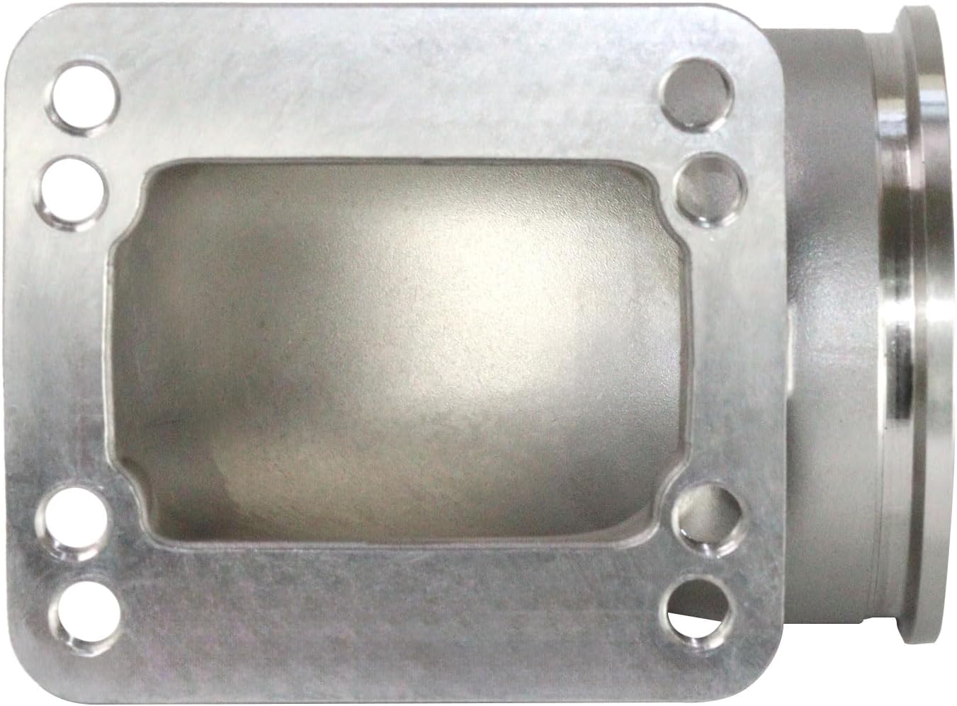 3.0" V-Band Turbo 90 Degree Elbow Downpipe Flange Adapter Kits Cast 304 Stainless Steel for T3 T4 Turbocharger with Bolts