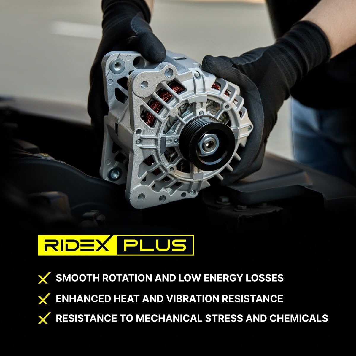 RIDEX PLUS 4G0128P Alternador con regulador incorporado Compatible con BMW 3 Sedán E46