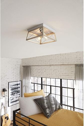 Miniatura 2 de Progress Lighting - Luces con marco de madera briarwood pegadas al techo, P350039-031