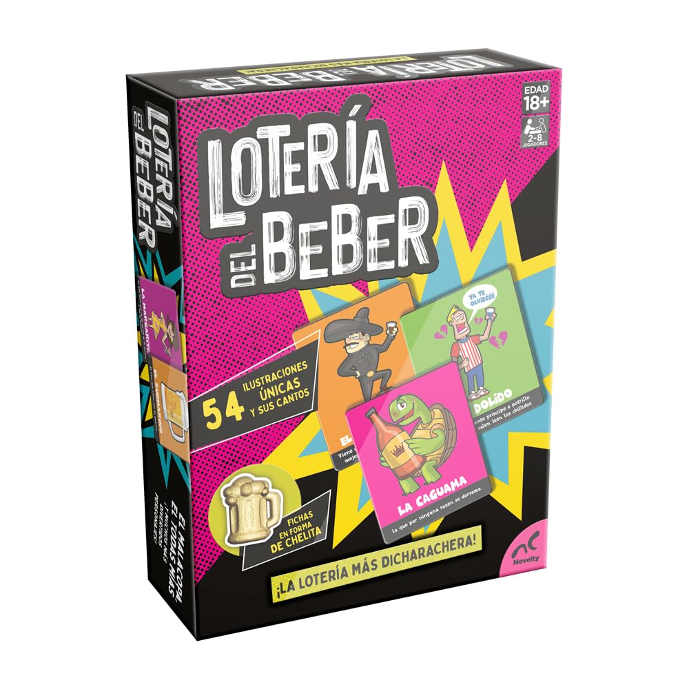 Novelty Corp - Juego De Fiesta Loteria del Beber