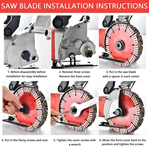 PLASMARGON Wall Grooving Chaser Cutting Machine 5500W Multifunctional Cutter Electric Wall Slotting Machine 110V