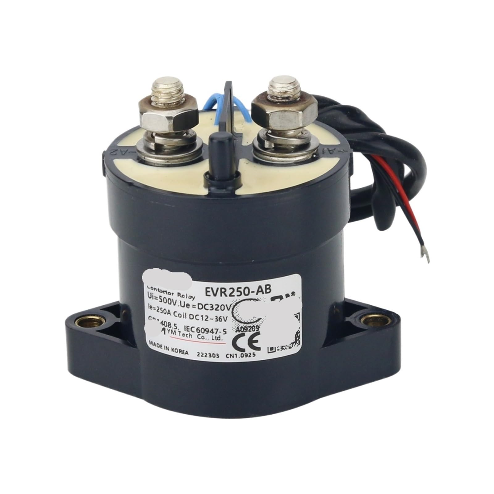 Contacteur CC EVR250-AB éviter les arcs électriques sur circuit haute tension 320V 250A