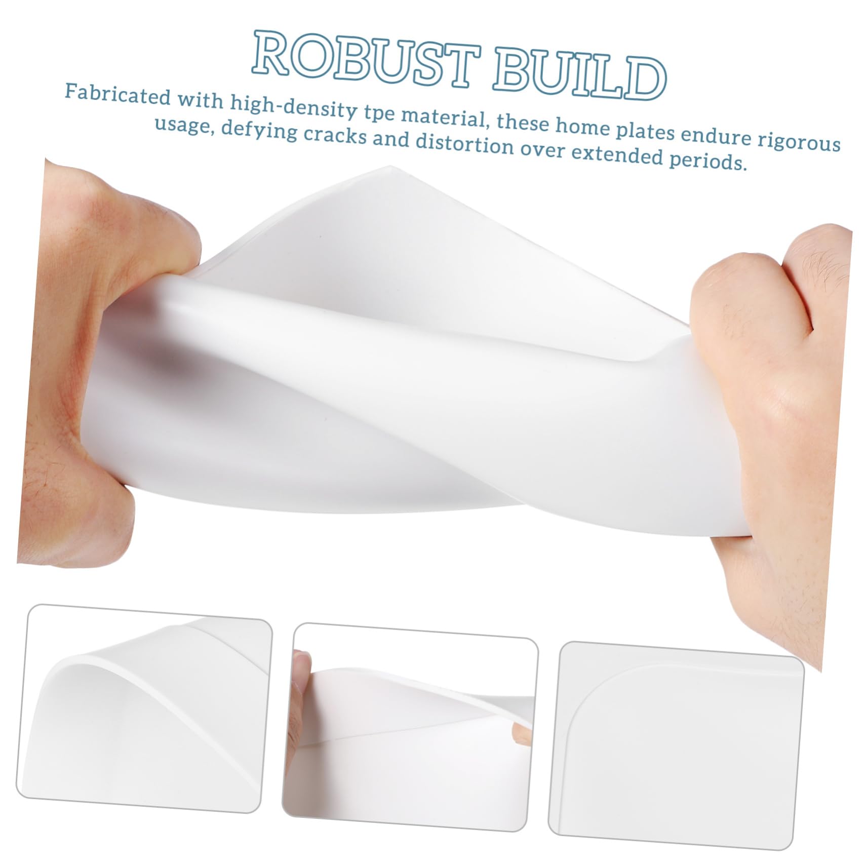 Sosoport 2-Piece Baseball Training Board Set Home Plate Pitcher Plate Weatherproof Portable for Boys and Girls Adults