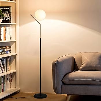 ガラスボールフロアランプ ピンクゴールド　ミッドセンチュリー　154cm 3154 アメリカ ヴィンテージ ミッドセンチュリー フロアランプ