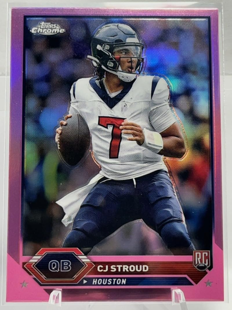 Football Trading Card NFL 2023 Topps Composite Chrome Refractor Pink #2 CJ Stroud NM Near Mint RC Rookie Texans