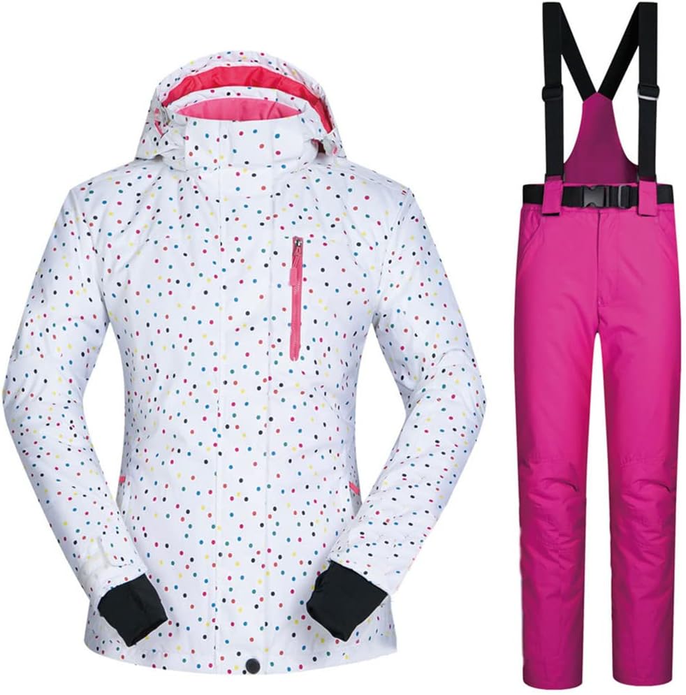 Haitpant Ski Suit Women Outdoor Snow Suit Set Windproof Waterproof Winter Trousers and Jackets Mountain Snowboard Jacket