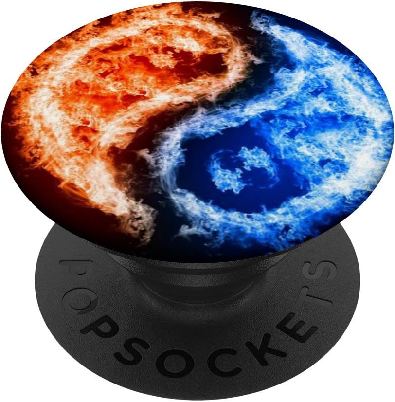 Yin Yang Fire and Water PopSockets PopGrip: Swappable Grip for Phones & Tablets