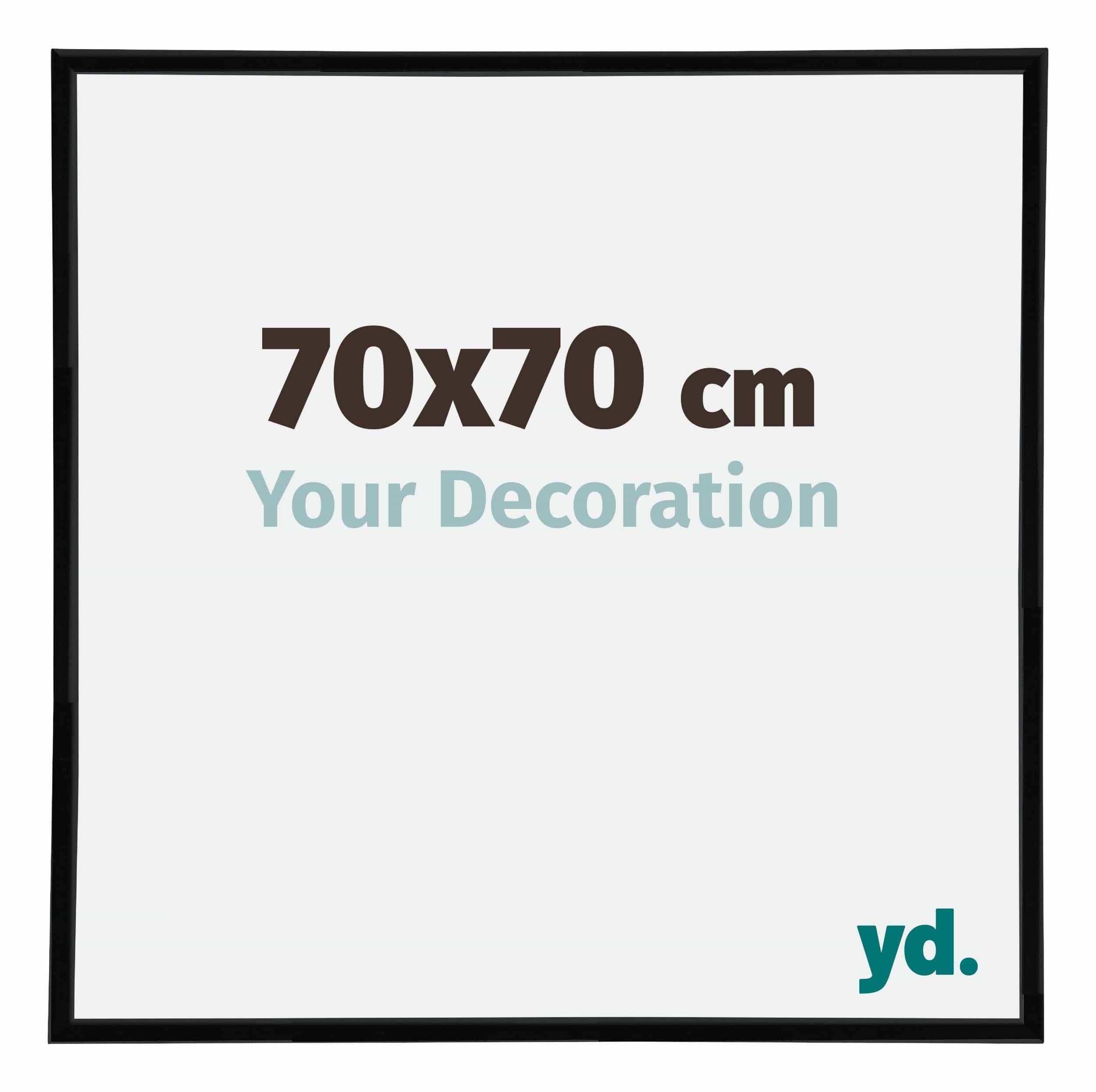 Your Decoration - Picture Frame 70x70 cm - Black High Gloss - Decorative Wall Frame in Plastic with Antireflection - Frame 70x70 - Annecy — image 1